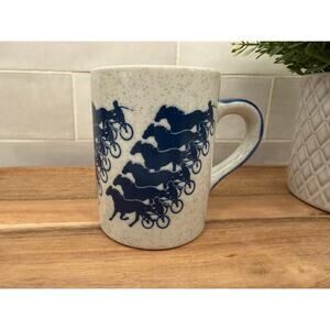 Vintage Otagiri Running Horses Stoneware Mug